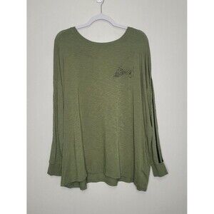 Torrid Promise Relaxed Fit Super Soft Slub Long Sleeve emo shirt plus size 2x